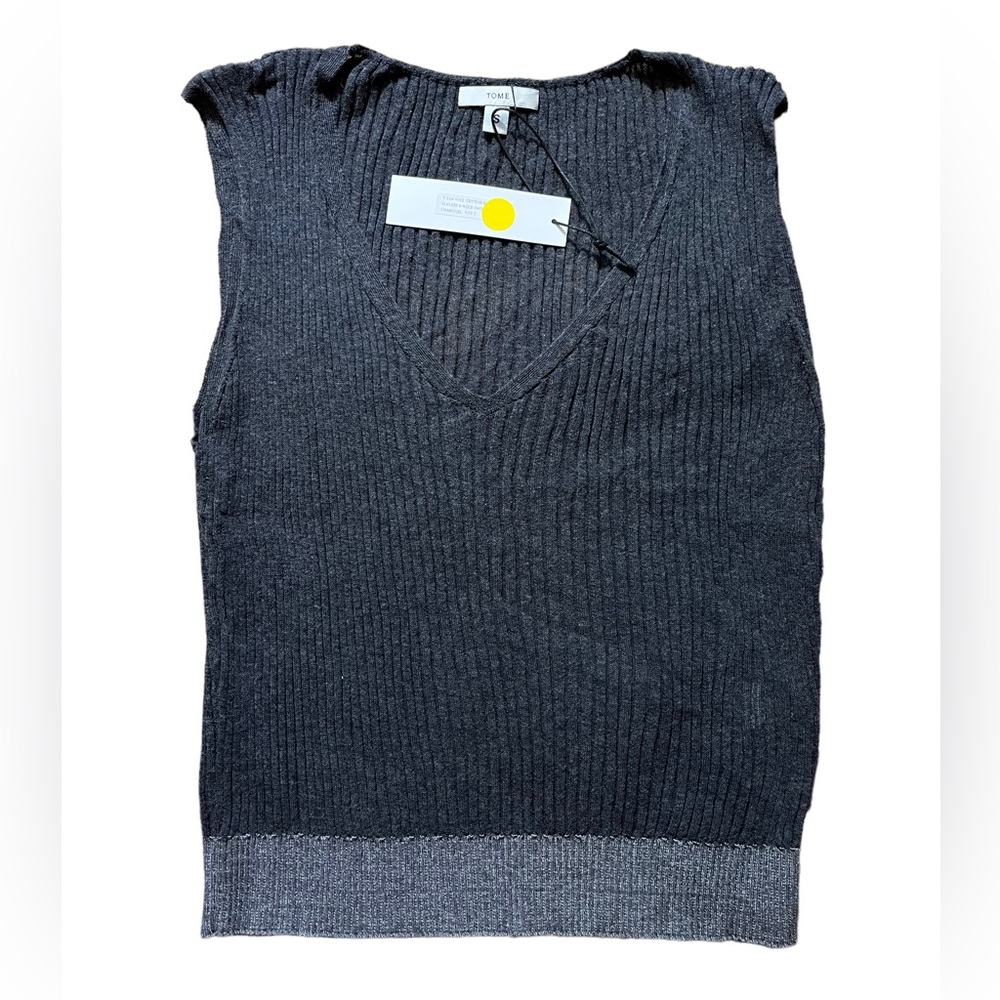 NWT Tome Charcoal Sleeveless top - S